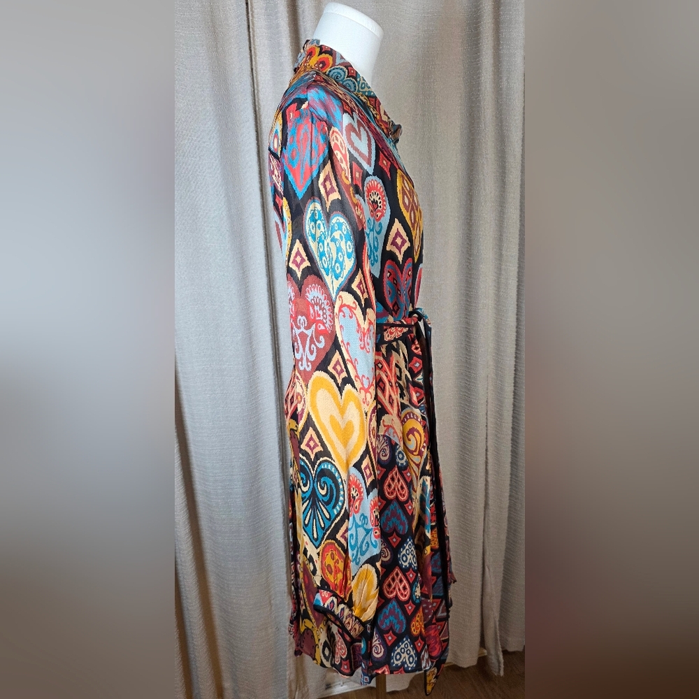 FARM Rio Colorful Heart Long Sleeve Dress - Picture 9 of 17